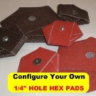 1/4" HOLE HEX PADS