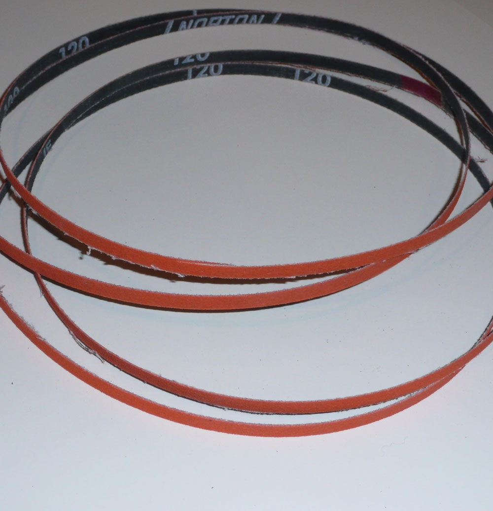 R980 Coated Abrasive File Belts 1/4"x24"-120