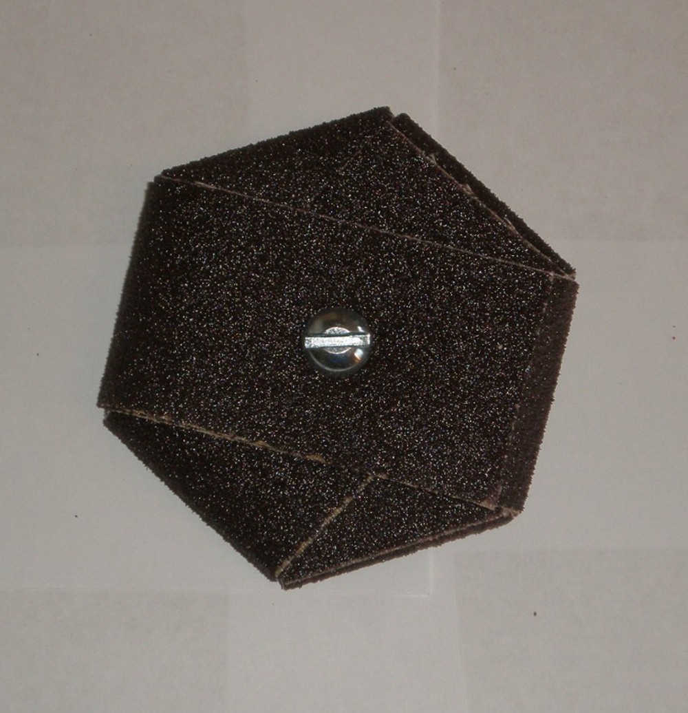 3" HEX PAD 1/4-20 BOLT 1AX 120X