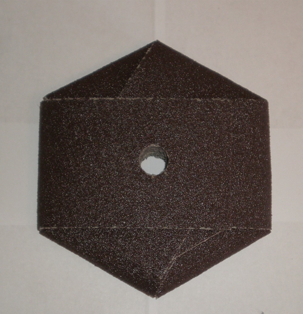 7" HEX PAD 5/8" AH 1AX 180X