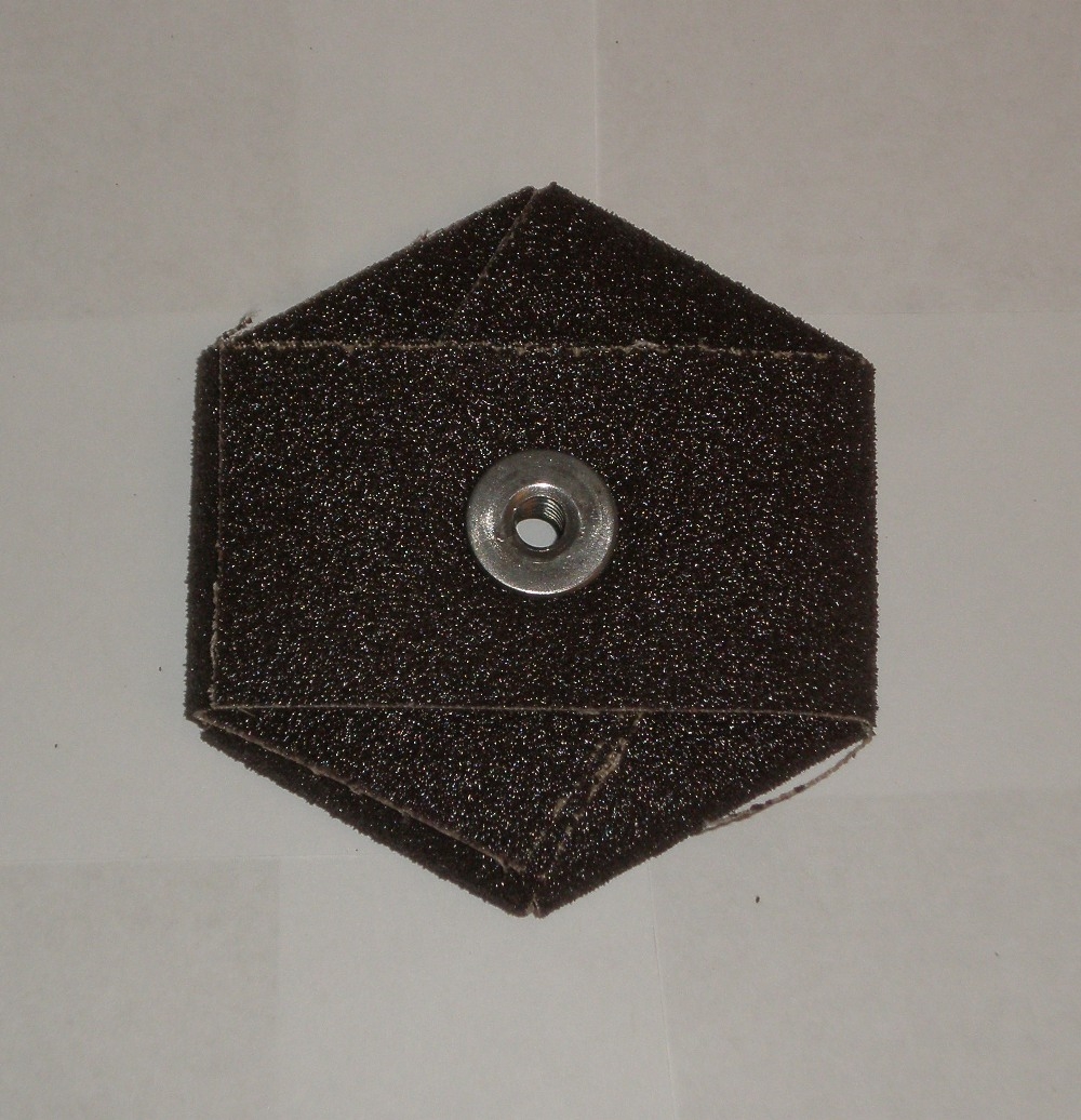 4" HEX PAD 1/4-20 EYELET 1AX 60X