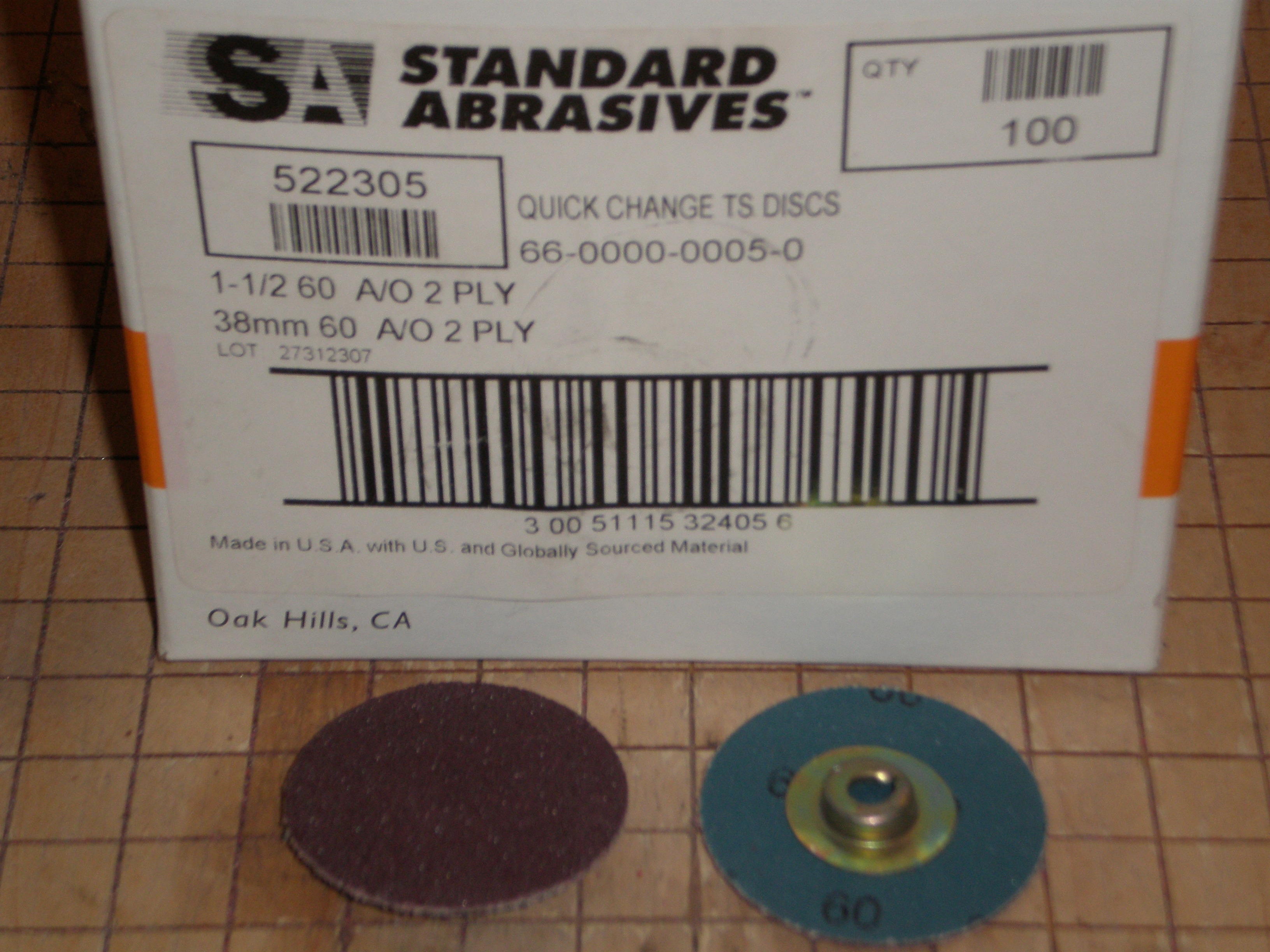 1-1/2" Type S 60 Grit Roloc