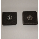 1AX Abrasive Square Pad 2-1/2x2-1/2x3/8x1/4-20 Eyelet 80x