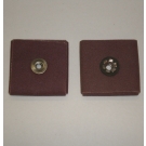 R228 Abrasive Square Pad 4x4x3/8x1/4-20 Eyelet 120x